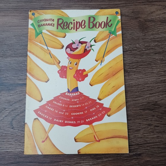 Vintage 1950 Chiquita Banana Recipe Book United Fruit Company Mid-Century Modern